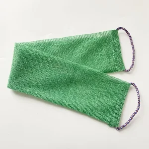 African Net Bathing Scrubber Body Exfoliating Washcloth Towel with Handle Shower Supplies for Home and Travel