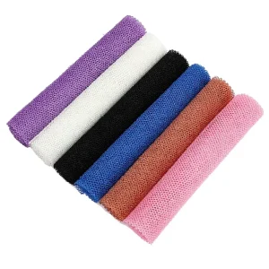 African Polyester Net Bath Towel with Foaming Back Rubbing Strip for Adults Men’s Women’s Sauna Use