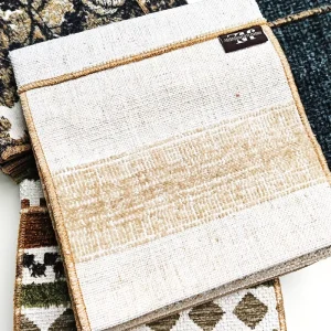 African Sofa Cover Fabric Sofa Fabric Custom Linen Blend Cushion with Stain Resistant Oil Proof Upholstery Fabric