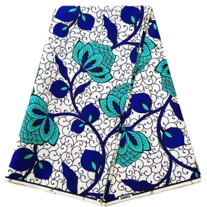 African Wax Print Fabric 100% Polyester Ankara Wax Cloth for Upholstery Curtain Home Decor