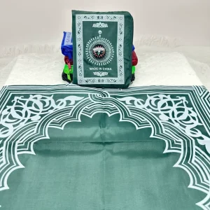 Ai mich Foldable Pocket Travel Prayer Rug Muslim Mosque Promotional Carpet Mini Pocket Prayers Mat With Compass
