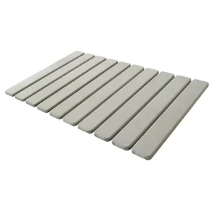 Ai’Long Minimalist Splicing Foldable Rectangle 9mm Thick Natural Diatomaceous Earth Bath Mat Quick Drying Absorbent Mat