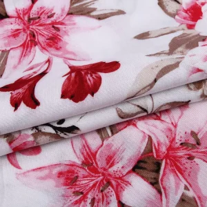 Air Jet Loom 100% Rayon Custom Print Chinese Shirt Vintage Printed Fabric for Garment