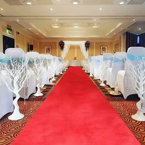 Aisle Runner for Wedding Red Long Carpet 1m*50m Party Walkway Rug for Bridal Ceremony Reception Celebration Indoor Outdoor