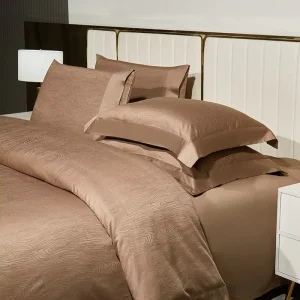 Alena Modern Luxury 100% Cotton Jacquard Duvet Cover Set Eco Friendly 200TC Fabric Customizable Bed Sheet Set for