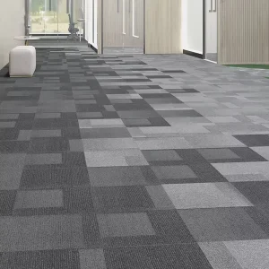 Alfombra Tapis Manufacturer Custom Nylon Thick 50×50 Commercial Office Carpet Tiles Karpet Tile With Pvc Backing