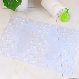 All Pride Eco Friendly Solid Pattern PVC Anti slip Bath Mat 35x66cm American Style BSCI Certified Bathroom Tub Mat