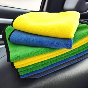All Purpose Cleaning Towel 40x40cm Custom Logo Double Sided Microfiber Cleaning Cloth All Purpose Detailing Towel for Car