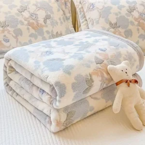 All Season 50×70 Inches Super Soft Fluffy Fleece Throw Blanket Super Warm for Winter Use Couch Bed Solid Raschel Knitted Blanket