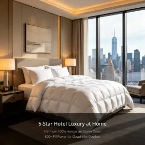 All Season 90% Duck Down Duvet Spring Autumn Warmth Breathable Eco Friendly Home Comforter Insert Soft Cotton Quilt