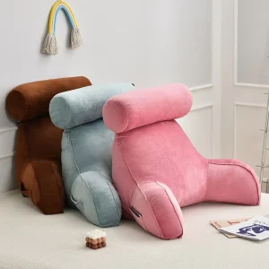 All Season Bed Arm Rest Large Reading Pillow Back Support Cushion With Holder Pocket