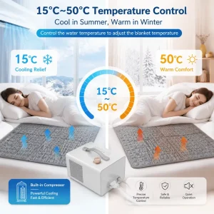 All Season Compressor Refrigeration Household Smart Temp Control Water Circulation Heating Cooling Mattress for Bed