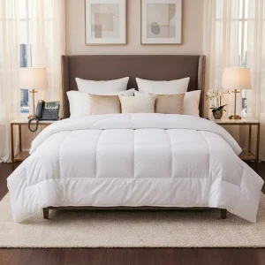 All Season Hotel Quality Microfiber Soft Comforter Alternative Quilted Duvet Insert Breathable