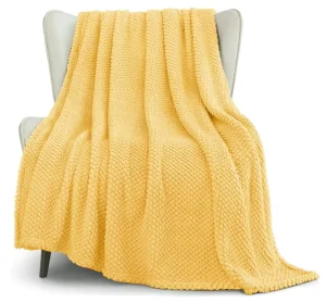 All Season Plush Cozy Lightweight Flannel Throw Blanket for Bed Couch Chair Sofa