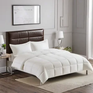 All Season Super Soft Fluffy Comforter Sets Bedding 3pc Full Queen Size 1 Quilted Comforter 2 Pillows White