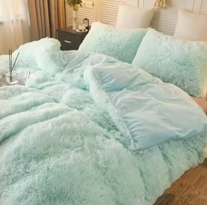 All Season Ultra Soft Luxury Solid 100% Polyester Plush Down Alternative Comforter Set