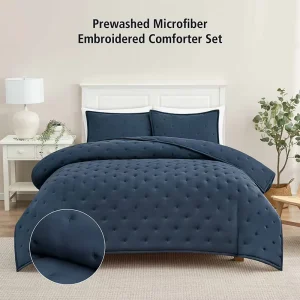 All Seasons Embroidered Quilt Customizable King Comforters Soft Blanket for Home Cover Bedding Set High Profit Hotel