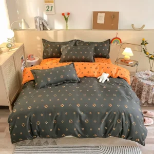 Aloe Cotton Simple Style Comforter 4 In 1 Set Bedding Set King Size Duvet Cover Bed Sheet