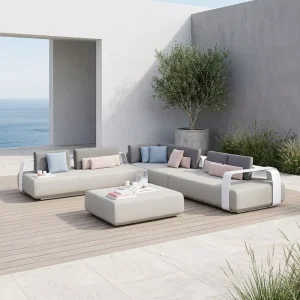 Aluminum Alloy Nordic Outdoor Garden Sofa Set for Hotel and Kids Use Outdoor Furniture