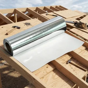 Aluminum Foil Metallized PET Laminated Woven Fabric With EPE Foam Thermal Insulation And Shock Absorption Materials