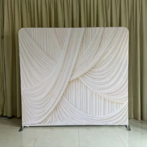 Aluminum & Textile Exhibition Display Stand Reusable Eco-Friendly Foldable Lightweight for Weddings Events