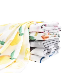 Amazon Hot Sell New Born Cotton Muslin Baby Swaddle Blanket