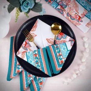 American Country Floral Cloth Placemats Pastoral Style Decorative Insulation Table Mats for Home and Restaurant