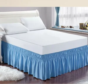 American Elastic White Bed Skirt Single Solid Color 100% Polyester Fibre 200TC Home Bed Cover Dust Cover