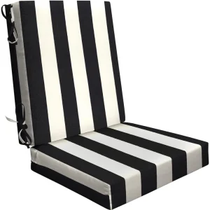 American Style Integrated Strap Outdoor Sofa Chair Cushion Solid Color High Color Fastness Foam Lumbar Pillows Seat Cushions