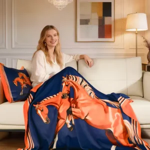 American Style Living Room and Bedroom Blanket Soft and Skin Friendly