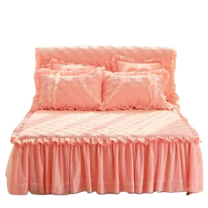 American Style Organic Cotton Jacquard Quilted 400TC Orange Embroidery Sleep Aid Romantic Home Bed Cover