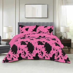 American Style Polyester 3 Piece Washable Plush Comforter Set Luxury Fuzzy Winter Bedding Set 200TC Customizable