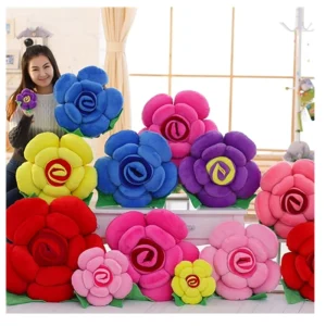 American Style Popular 3D Flower Colorful Decoration Throw Cushion Pillow
