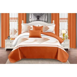 American Style Printed Bedding Sets with Matching Curtains 10 Piece Bedding Bedspread Set and Sheet King Size
