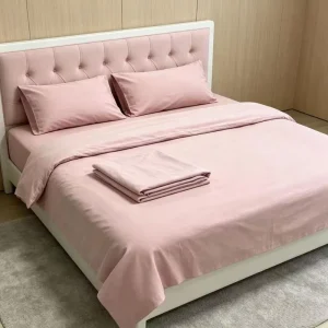 American Style Super King Size 500TC Polyester Fabric Six Piece Bed Sheet Set with Anti Pilling Feature Home Textile