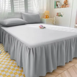 American style Bed Skirt Three Piece Set Mattress Protector Dust Proof Non Slip Bedding
