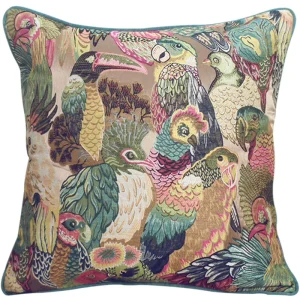 American style Retro Jungle Pattern Sofa Throw Pillow & Pillowcase Set Dutch Velvet Fabric Customizable Available