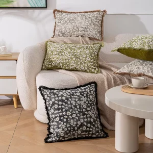 Amity Factory Polyester Chenille Throw Pillow Cover Home Living Room Sofa Decoration Jacquard Cushion Cover