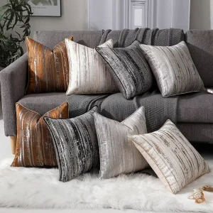Amity Manufacturer’s Luxury Polyester Jacquard Cushion Covers Modern Square Throw Pillow for Home Sofa Decorations