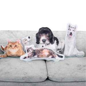 Anime Design Kawaii Irregular Shape Pillow Printed Cushion Throw Pillow Customized Photo Irregular Plush Dog Shaped Cushion
