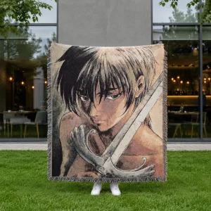 Anime Jacquard Woven Blanket 130x160cm Custom Sofa Cover Throw Factory Direct Wall Tapestry Home Decor 1pc MOQ