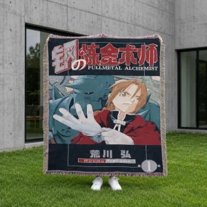 Anime Jacquard Woven Chunky Blanket Eco Friendly Cotton Polyester Tapestry Style Throw Wall Sofa Dorm Room Home Decor Gift Use