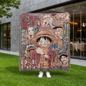 Anime Woven Blanket Ready Stock Soft Throw Blanket for Gift Home Decor Sofa and Bedroom