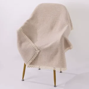 Annual Contract Custom Rectangular 30*40″ Fashion Solid Color Delicate Weave Cozy Knitted Throw Blanket for All Season
