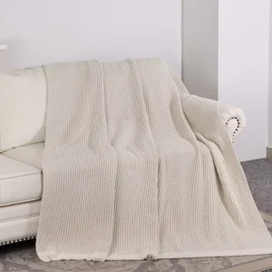 Annual Contract Tender Healthy Non Toxic Anti pilling 68*90 Warm Chunky Knit Throw Blanket for Cold Winter Indoor Use