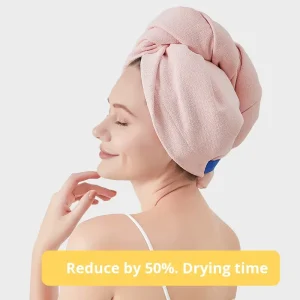 Ant Cloth Antibacterial Quick Dry Hair Towel High End No Blow Dry Breathable Absorbent Head Wrap Women Hair Drying Shower Cap