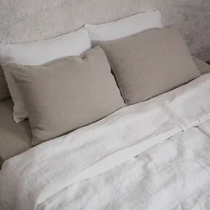 Anti Bacterial Moisture Absorb Flax Solid Neutral Shades All Season Cooling Apartment Bedding Set Linen Bedding