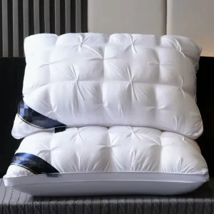 Anti Dust Mite Neck Support Pillow 200TC 100% Polyester Adult Rectangle Bed Pillow for Home Hotel Customizable