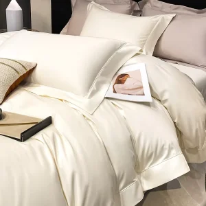 Anti Fade Cool Hypoallergenic No Chemical Dyes Home Resort Bedroom Multi Size 4 Pcs Bed Linen Kit Tencel Lyocell Bedding