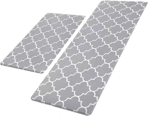 Anti Fatigue PVC Kitchen Mat Non Slip Washable Waterproof 8 12mm Thick Comfort Standing Runner Rug
